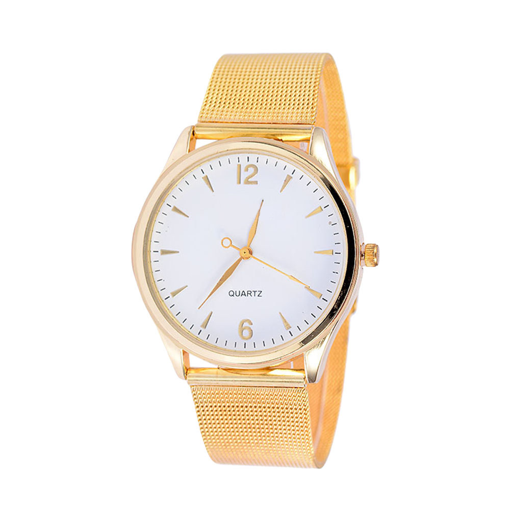 Luxury Watch Gift For Her - レディース クォーツ時計、ゴールドのメッシュベルト、エレガントで洗練されたデザイン、母の日、感謝祭、新年のプレゼントに最適。