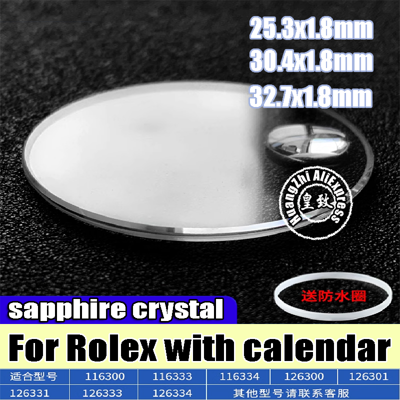 Luxury Watch Investment - 交換用時計部品,サファイアガラス,ロレックスデイトナ用30.4クリスタル116300 116263 178274 126300 126334,日付ウィンドウ