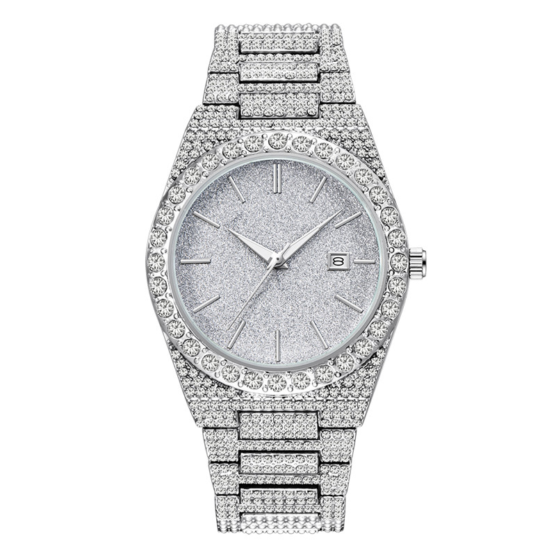 Luxury Watch Maker - メンズ高級ブランド腕時計 ヒップホップ ダイヤモンド ファッション 合金バンド デイト