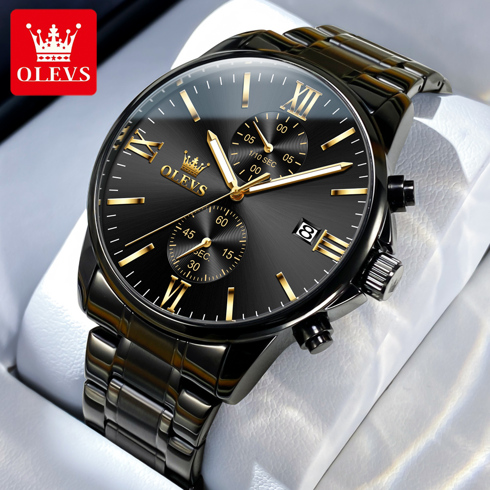 OLEVS 2886 クラシックブラッククォーツ時計男性用エ - Luxury Watch Magazine のレビューと価格