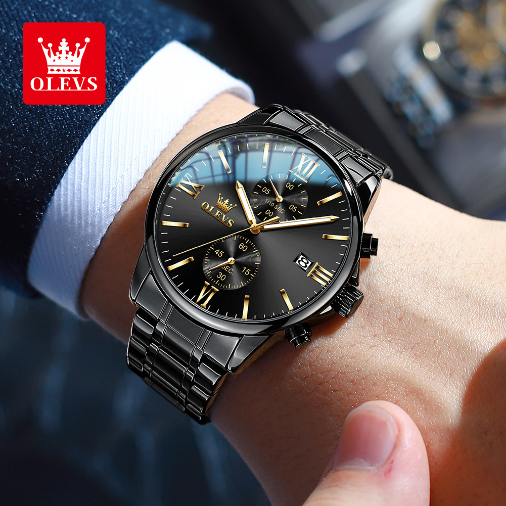 OLEVS 2886 クラシックブラッククォーツ時計男性用エ - Luxury Watch Magazine のレビューと価格