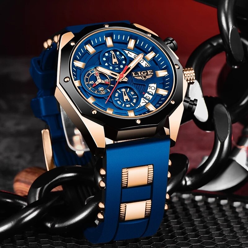 Ligeファッション男性時計トップブランド高級シリコンスポー - Luxury Watch Magazine のレビューと価格