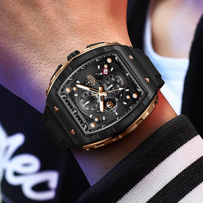 LIGEトップブランド高級メンズ腕時計、スクエアクォーツ腕時 - Luxury Watch Investment のレビューと価格