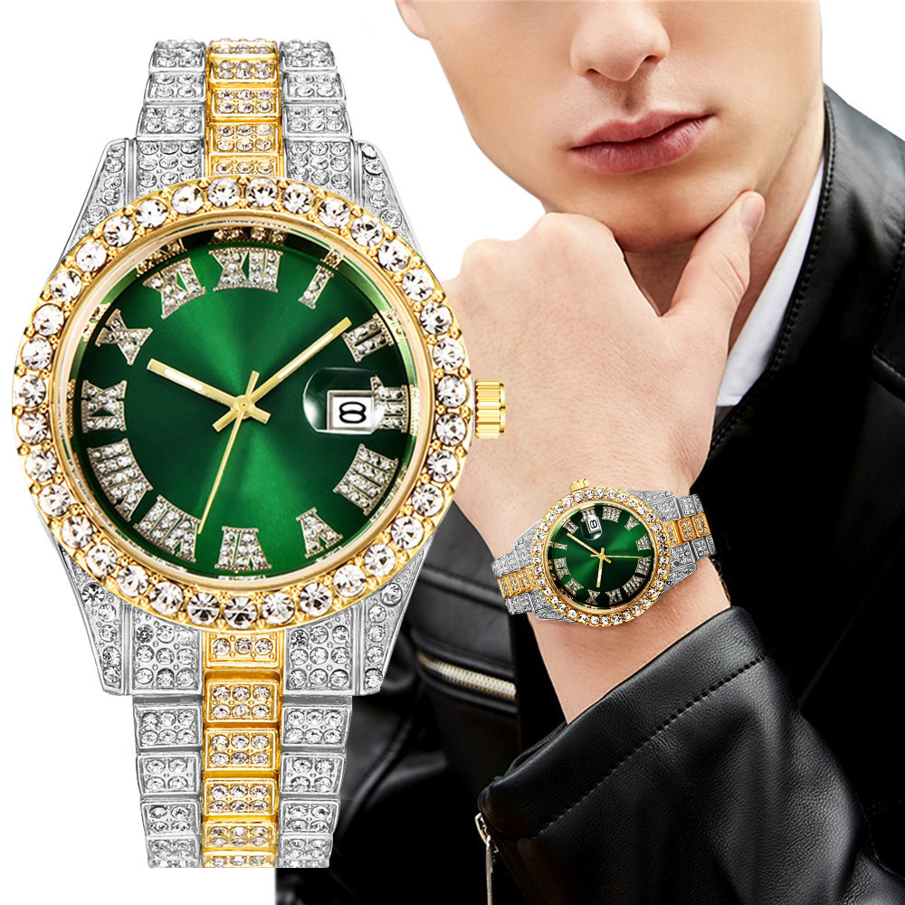新 2025 腕時計男性の高級アイスアウトダイヤモンドクォー - Luxury Watch Iceberg のレビューと価格