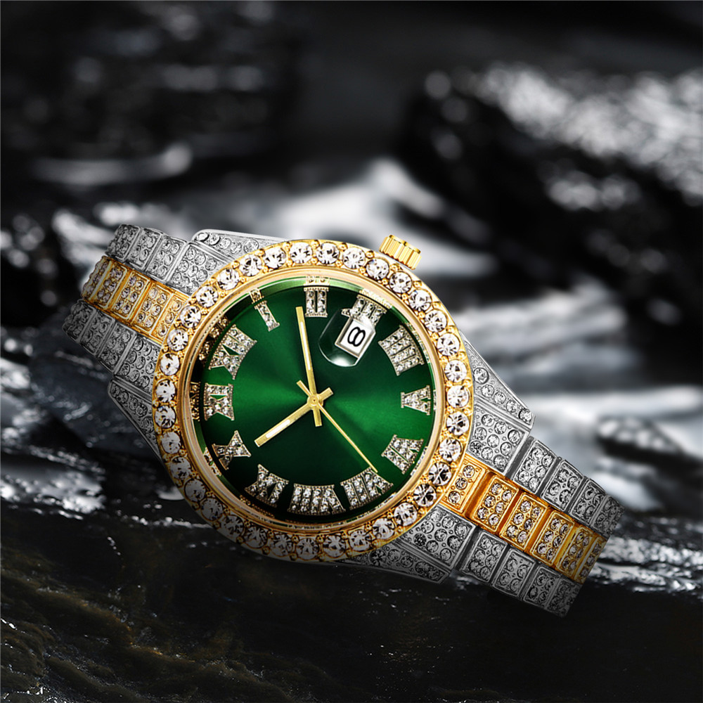 新 2025 腕時計男性の高級アイスアウトダイヤモンドクォー - Luxury Watch Iceberg のレビューと価格