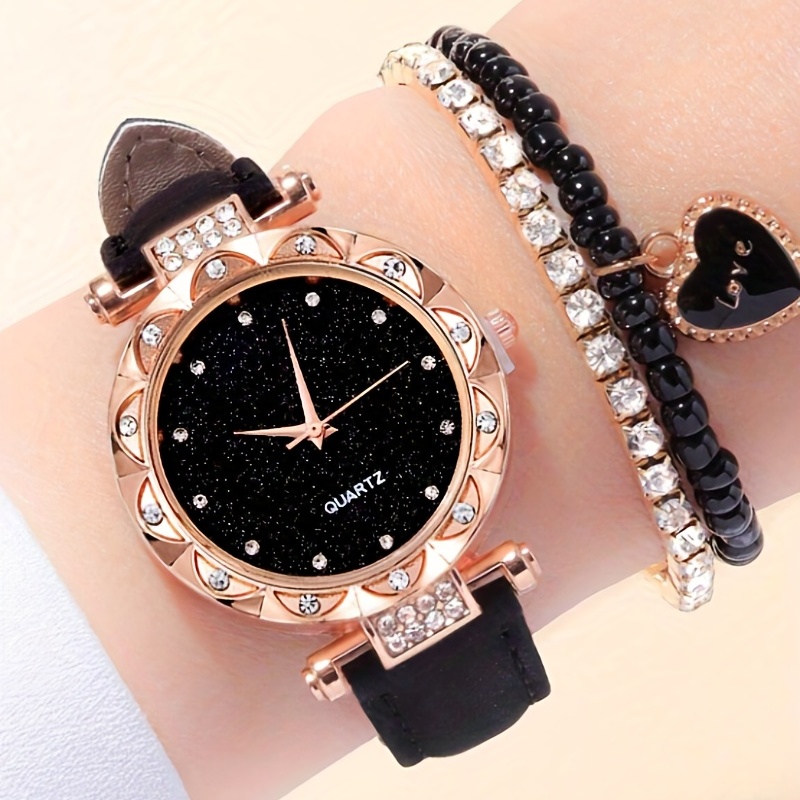 スターリーファッションクォーツウォッチ、ラグジュアリーライン - Luxury Watch Gift For Her のレビューと価格