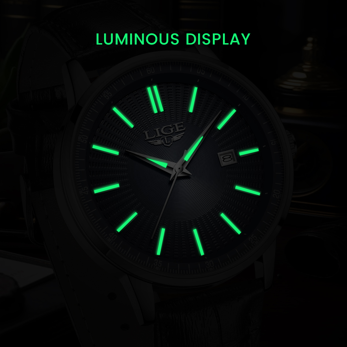 LIGEトップブランド高級メンズ腕時計 ビジネスレザー クォ - Luxury Watch Top 10 のレビューと価格