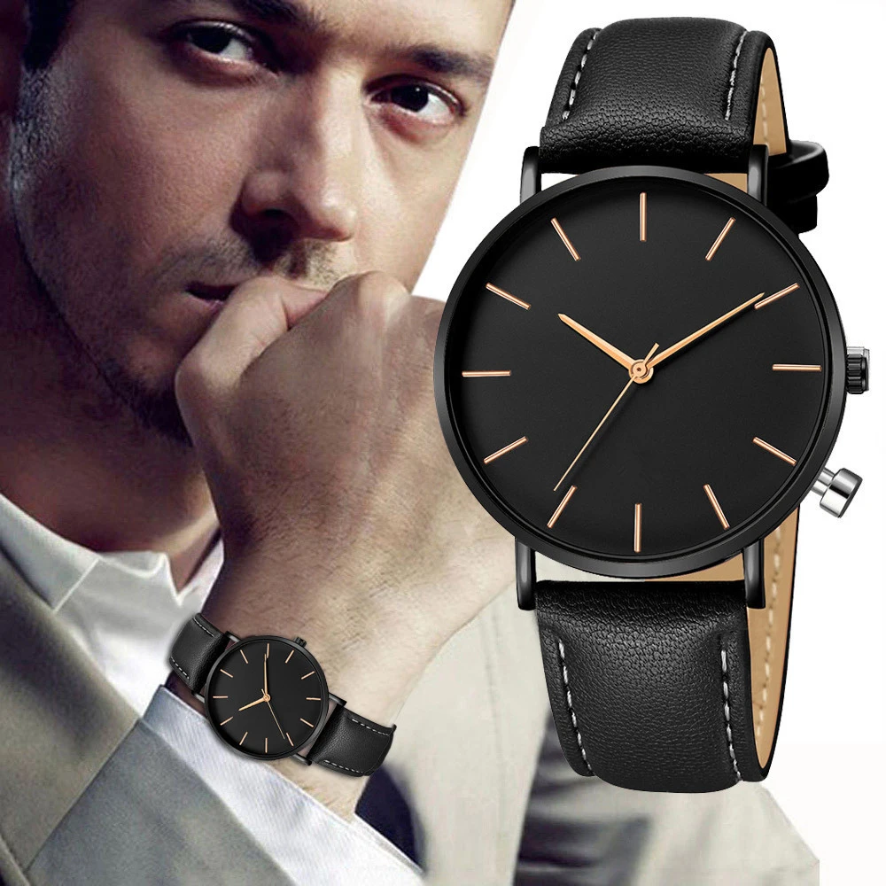 シンプルなアナログクォーツメンズ腕時計、高級ブランド、超薄型 - Luxury Watch Magazine のレビューと価格