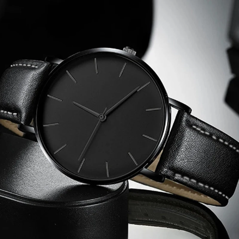 シンプルなアナログクォーツメンズ腕時計、高級ブランド、超薄型 - Luxury Watch Magazine のレビューと価格