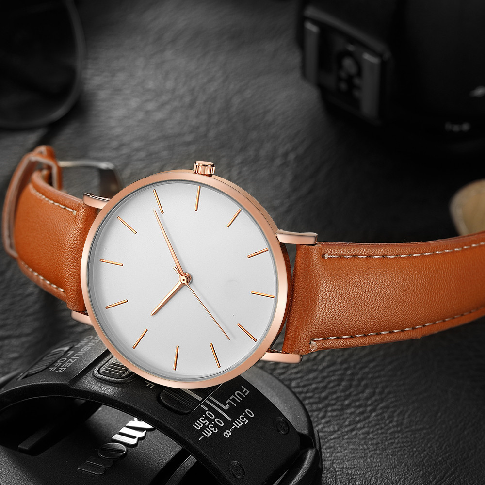 シンプルなアナログクォーツメンズ腕時計、高級ブランド、超薄型 - Luxury Watch Magazine のレビューと価格