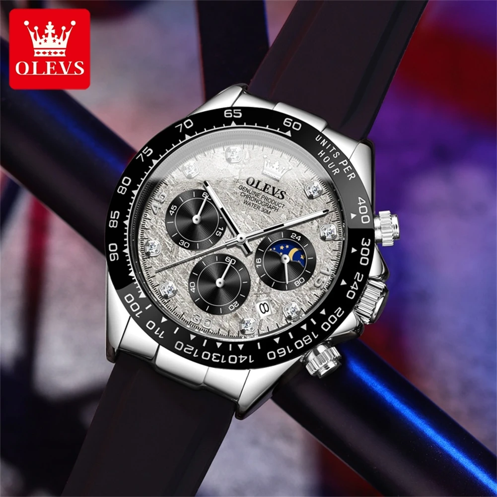 OLEVS 2875 メンズ腕時計 クロノグラフ 24時間表 - Luxury Watch Magazine のレビューと価格