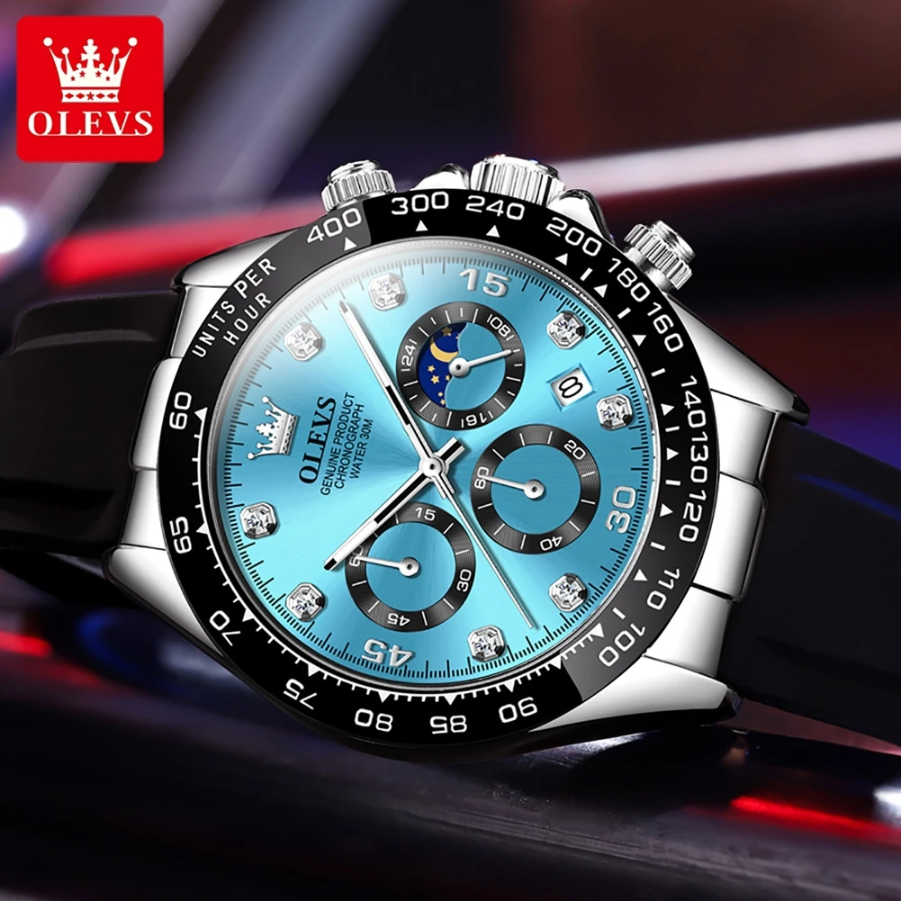 OLEVS 2875 メンズ腕時計 クロノグラフ 24時間表 - Luxury Watch Magazine のレビューと価格